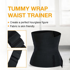 Durofit Waist Trainer Compression Band Tummy Control Adjustable Fasten Sheath Sweat Sauna Body Shaper