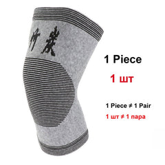 Knee Support Protector 1 Pcs Leg Arthritis Injury Gym Sleeve Elasticated Bandage knee Pad Charcoal Knitted Kneepads Warm