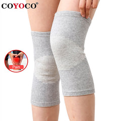 Knee Support Protector 1 Pcs Leg Arthritis Injury Gym Sleeve Elasticated Bandage knee Pad Charcoal Knitted Kneepads Warm