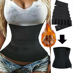 Durofit Waist Trainer Compression Band Tummy Control Adjustable Fasten Sheath Sweat Sauna Body Shaper